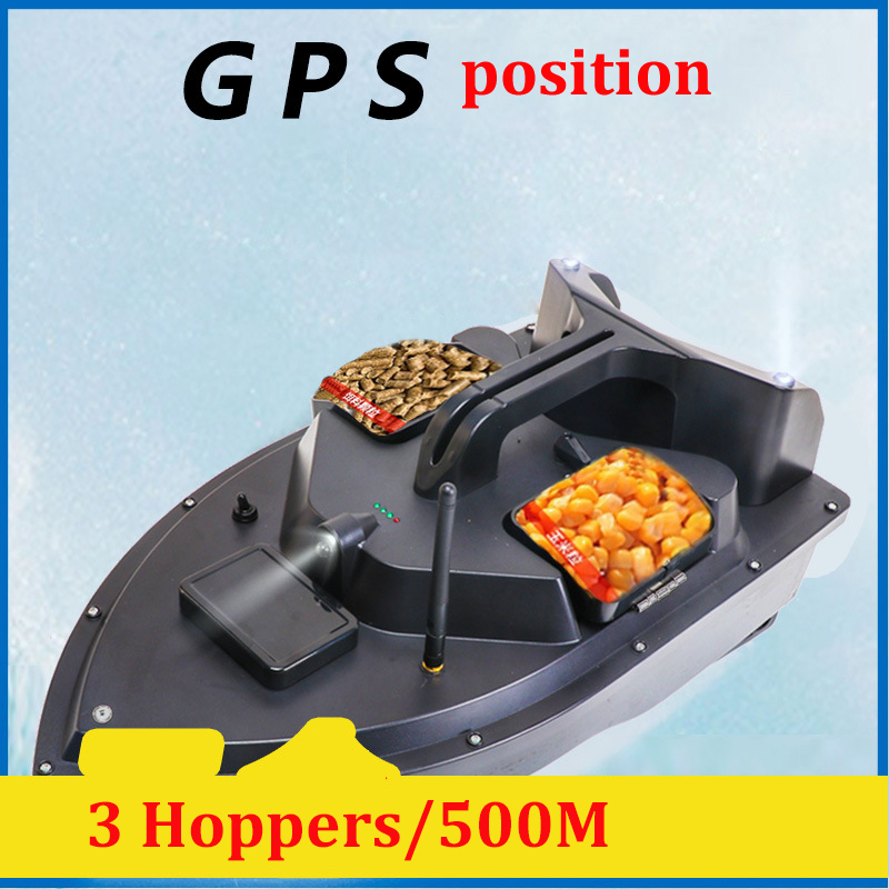 Fishing Boat Gps - GPS RC 餌ボート魚群探知機ボート 3 ホッパー夜の光漁船スマートワンキーリターン 40