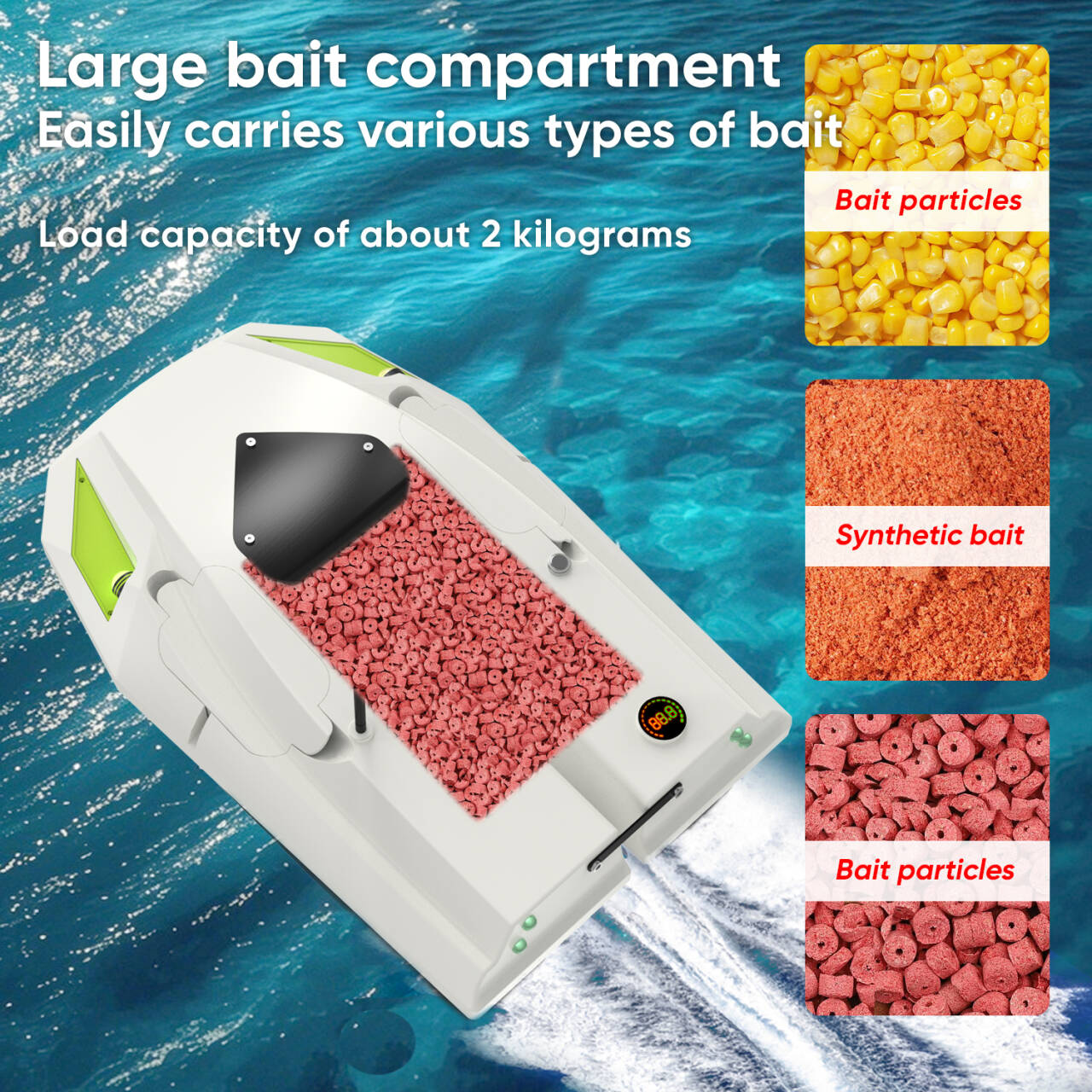 100 GPS搭載の高速カープフィッシング用ベイトボート、2 - Fishing Boat Gps のレビューと価格