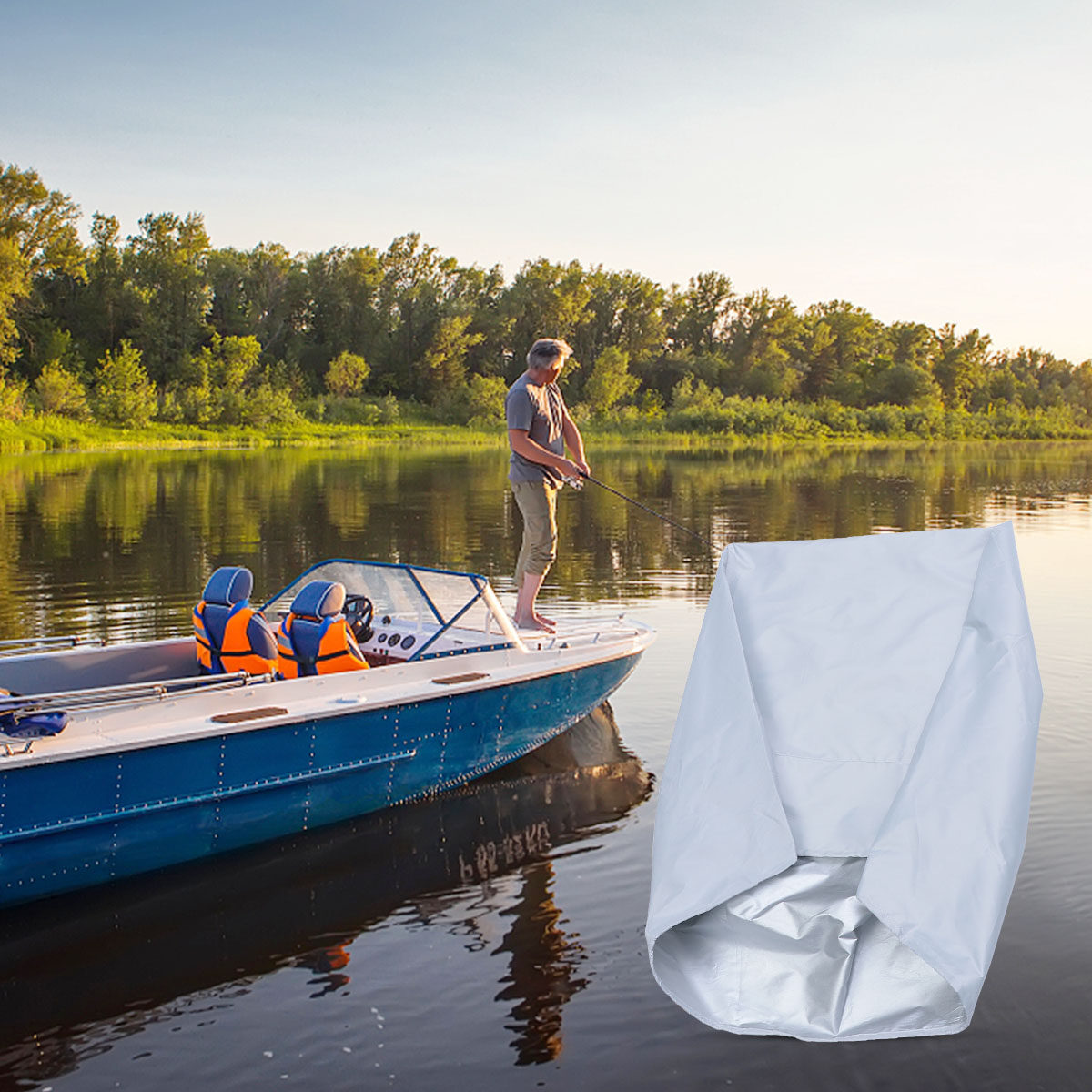 ボートシートカバー ホワイトオックスフォード生地 屋外保護  - Fishing Boat Seat のレビューと価格