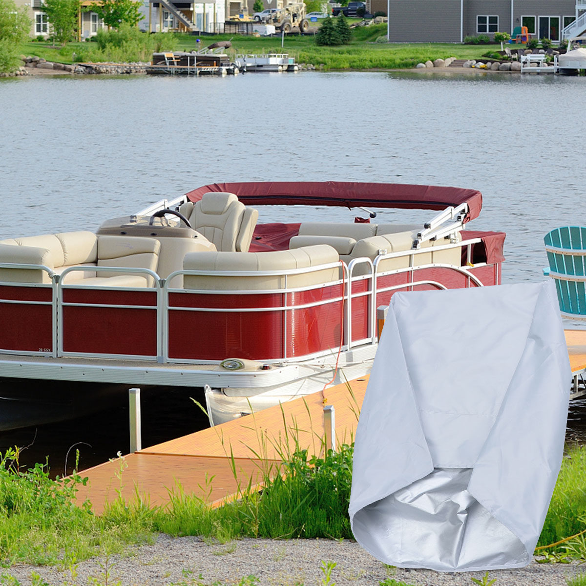 ボートシートカバー ホワイトオックスフォード生地 屋外保護  - Fishing Boat Seat のレビューと価格